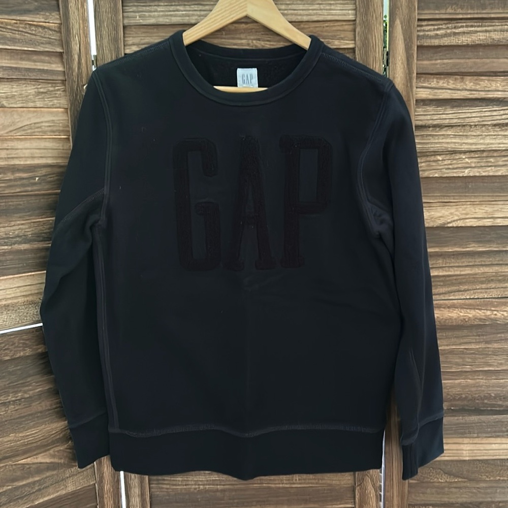 GAP Boys Black Logo Sweatshirt